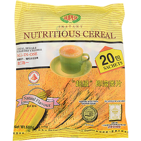 Super - Instant Nutritious Cereal (Quakers) (30 GM x 20 Sachets) (600 GM)